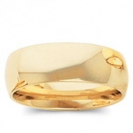 14k Yellow Gold 6mm Comfort Fit Light Weight Wedding Band