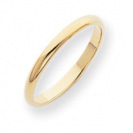 10k Yellow Gold 2mm Half Round Wedding Band