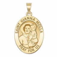 Saint Gianna Beretta Molla Oval Medal   EXCLUSIVE 