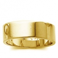 14k Yellow Gold 6mm Flat Wedding Band
