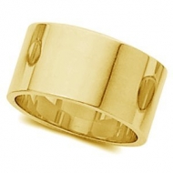 14k Yellow Gold 8mm Flat Wedding Band