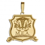 M E A   Badge Style Pendant
