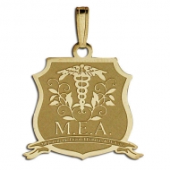 M E A   Badge Style Pendant