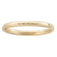 14k Gold Filled Infant s 4 5 Inch Bangle Bracelet with Heart s