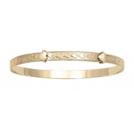 14k Gold Filled 4 1 2 to 6 1 4 Kid s Adjustable Bangle Bracelet