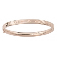 14KT Yellow Gold Infant s  Hugs   Kisses  Bangle Bracelet