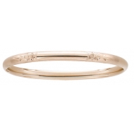 14KT Yellow Gold  Children s  Floral  Hand Engraved Bangle Bracelet