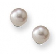 Sterling Silver Children s Pearl  Post Earrings