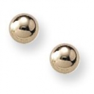14K Yellow Gold Children s Stud Safety Back Earrings