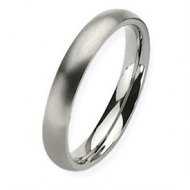 Titanium 4mm Brushed Comfort Fit Wedding Band