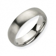 Titanium 6mm Brushed Comfort Fit Wedding Band
