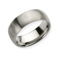 Titanium 8mm Brushed Comfort Fit Wedding Band