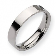 Titanium Flat 5mm Polished Wedding Band