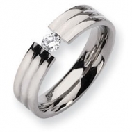 Titanium 6mm 0 25ct  Diamond Wedding Band
