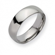 Stainless Steel 7mm Polished Wedding Band