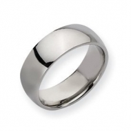 Stainless Steel 8mm Polished Wedding Band