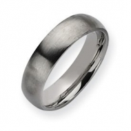 Stainless Steel 6mm Brushed Wedding Band