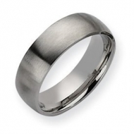 Stainless Steel 7mm Brushed Wedding Band