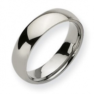Sterling Silver 6mm Comfort Fit Wedding Band
