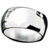 Sterling Silver 9mm Half Round Wedding Band