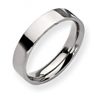 Sterling Silver 5mm Flat  Wedding Band