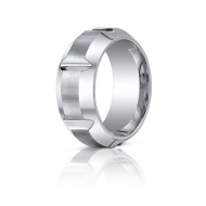 Cobalt Chrome Beveled EdgeComfort Fit 10mm Wedding Band