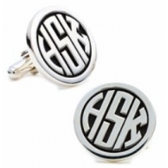 Sterling Silver Personalized  Signet  Engraveable Cufflinks