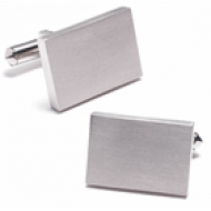 Titanium Rectangular Engraveable Cufflinks