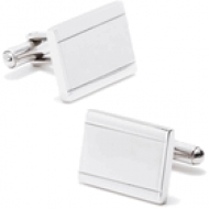 Stainless Steel  Engraveable  Frame  Cufflinks
