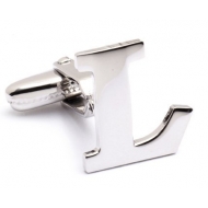 Genuine Sterling Silver Letter  L  Cufflinks