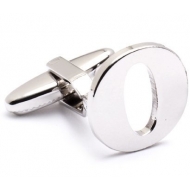 Genuine Sterling Silver Letter  O  Cufflinks