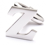 Genuine Sterling Silver Letter  Z  Cufflinks