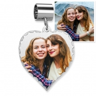 Sterling Silver Petite Heart Pandora Style Picture Charm