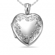 Sterling Silver  Premium Weight  Heart Locket
