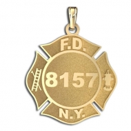Personalized New York City Fire Dept  Badge