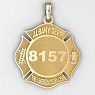Personalized Albany Dept  of Fire and Emergency Services Badge
