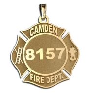 Personalized Camden Fire Department Badge