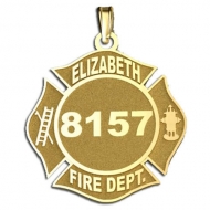Personalized Elizabeth Fire Department Badge