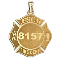 Personalized Jersey City Fire Department Badge