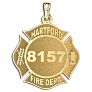 Personalized Hartford Fire Department Badge