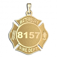 Personalized Waterbury Fire Department Badge