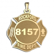 Personalized Rockford Fire Department Badge