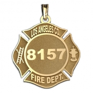 Personalized Los Angeles County Fire Department Badge