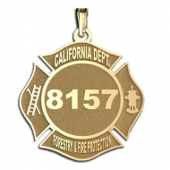 Personalized California Department of Forestry   Fire Protection Badge