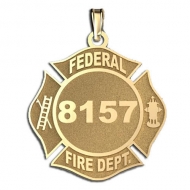 Personalized Federal Fire Department Badge