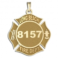 Personalized Long Beach Fire Department Badge