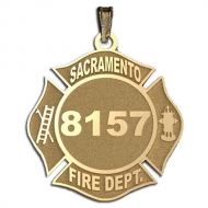 Personalized Sacramento Fire Department Badge