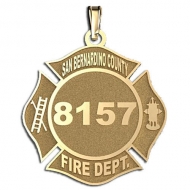 Personalized San Bernadino County Fire Department Badge