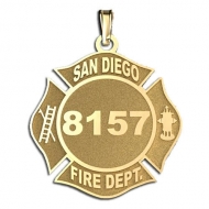 Personalized San Diego Fire Department Badge