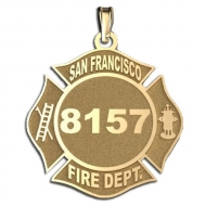 Personalized San Francisco Fire Department Badge